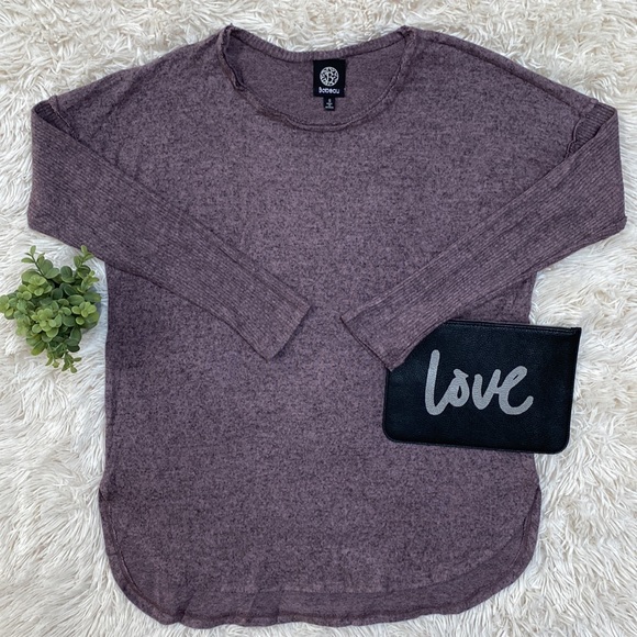 Bobeau Hacci LS Tunic Top 💗 Purple - Picture 2 of 13